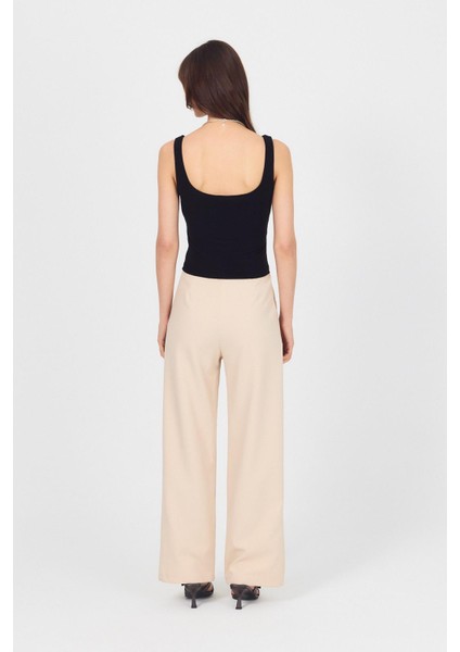 Siyah Kalın Askılı V Yaka Bluz 13293 indirimleri