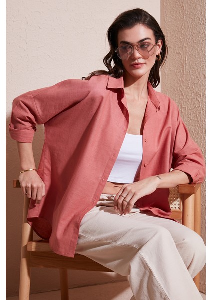 Oversize Gömlek Bayan Gömlek 6781001