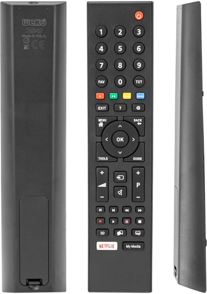 Arçelik-Beko Netflıx-My Medıa Tuşlu LCD LED Tv Geniş Kalıp Kumanda (4887)