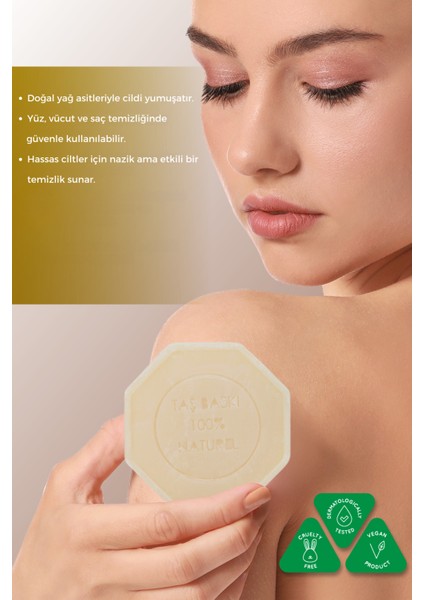 Zeytinyağlı Taş Sabun Nemlendirici ve Onarıcı Kuru Cilt Bakımı - 125 gr fırsatları