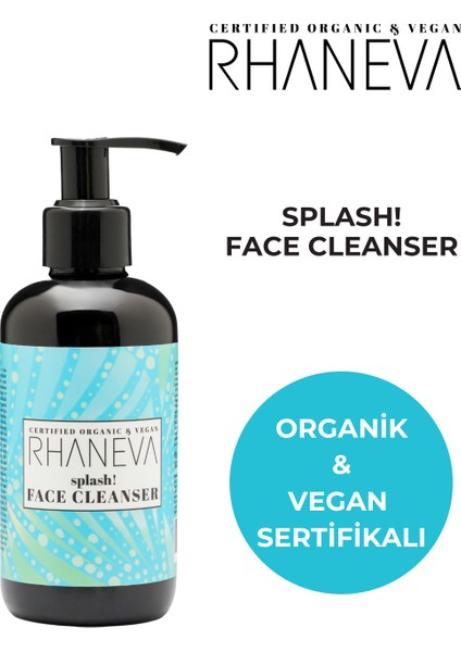 Splash Yüz Yıkama Jeli - Organik ve Vegan Sertifikalı - 200 ml