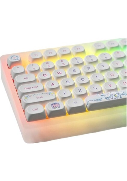 x Cinnamoroll Acr TOP75B Özel Seri V3 Piano Pro Switch Rgb Kablosuz Hotswap Mekanik Gaming Klavye