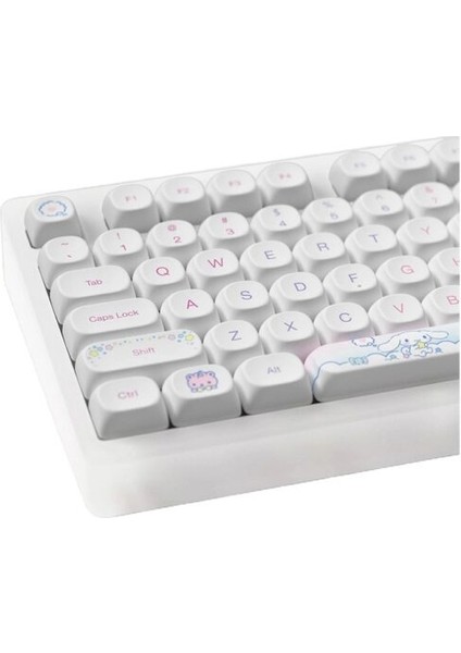 x Cinnamoroll Acr TOP75B Özel Seri V3 Piano Pro Switch Rgb Kablosuz Hotswap Mekanik Gaming Klavye