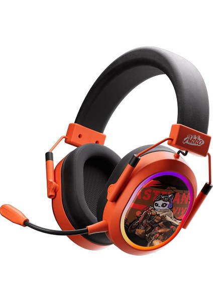 Akko MA02W Wasteland Survival Rgb Kablosuz Gaming Kulaklık