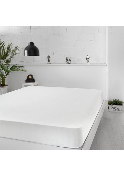 Micro Classic Sıvı Su Geçirmez Fitted Full Kenar Tek Çift Kişilik Bebek Çocuk Yatak Koruyucu Alezi 150x200 cm