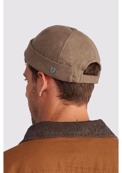 Erkek Sokak Stili Yünlü Sipersiz Şapka Docker Cap