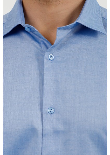 Mavi Comfort Fit Uzun Kol Oxford Klasik Gömlek modelleri