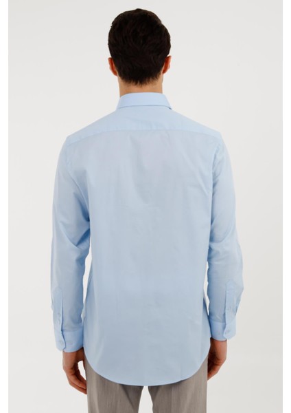 Mavi Comfort Fit Uzun Kol Gömlek modelleri