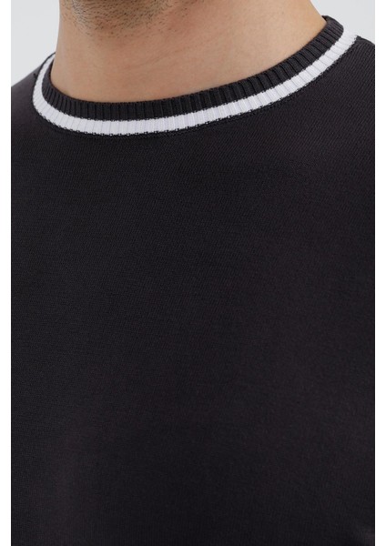 Antrasit Bisiklet Yaka Triko Kazak modelleri