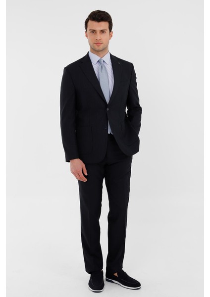 Lacivert Comfort Fit 6 Drop Takım Elbise