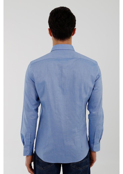 Mavi Slim Fit Uzun Kol Oxford Klasik Gömlek fırsatları