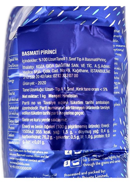 Basmati Pirinci 1 kg modelleri