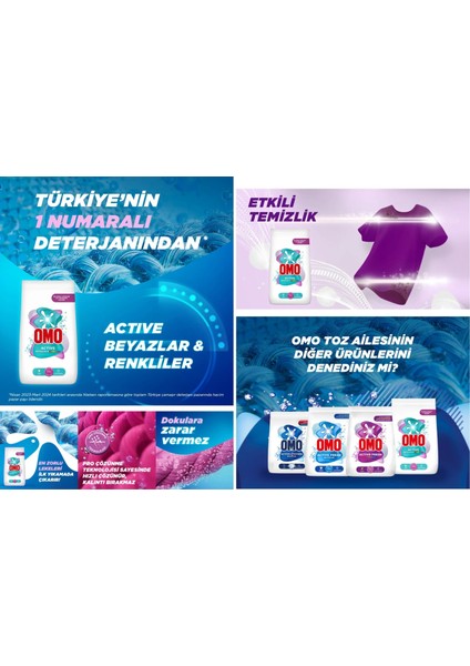 Matik Toz Çamaşır Deterjanı 9 kg Beyazlar ve Renkliler (60 Yıkama) + 10 kg Canlı Renkler
