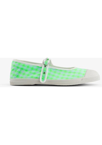 Babies Femme Summer Vichy Vert Fluo - Yeşil Desenli Kadın Ayakkabısı modelleri
