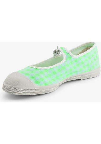 Babies Femme Summer Vichy Vert Fluo - Yeşil Desenli Kadın Ayakkabısı fırsatları