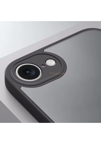 Apple iPhone 16E Kılıf Mat Parmak Izi Yapmaz Kamera Korumalı Renkli Tuşlu Buzlu Silikon Kapak Logo Gösterir