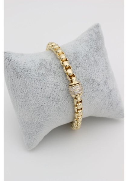 Stil Incisi/xupıng Jewelry Ortası Yuvarlak Zirkon Taşlı Bileklik fiyatları