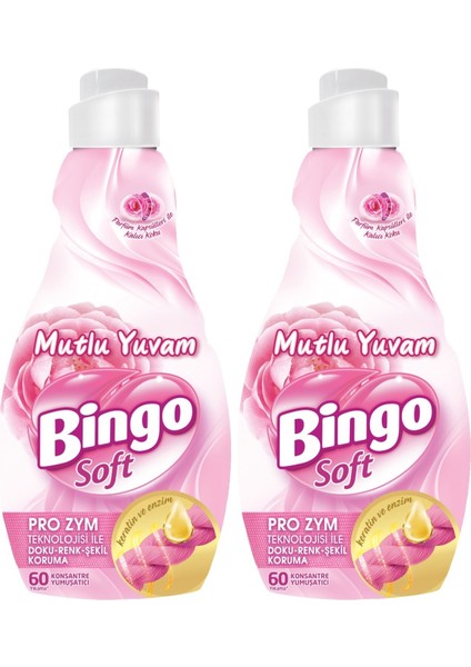 Soft Çamaşır Yumuşatıcı Konsantre 1440ML Manolya Bahçesi (2 Li Set)