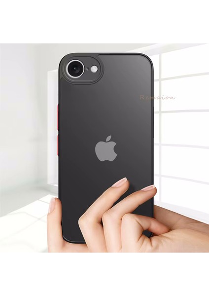 Apple iPhone 7 / 8 Kılıf Mat Parmak Izi Yapmaz Kamera Korumalı Renkli Tuşlu Buzlu Silikon Kapak Logo Gösterir fırsatları