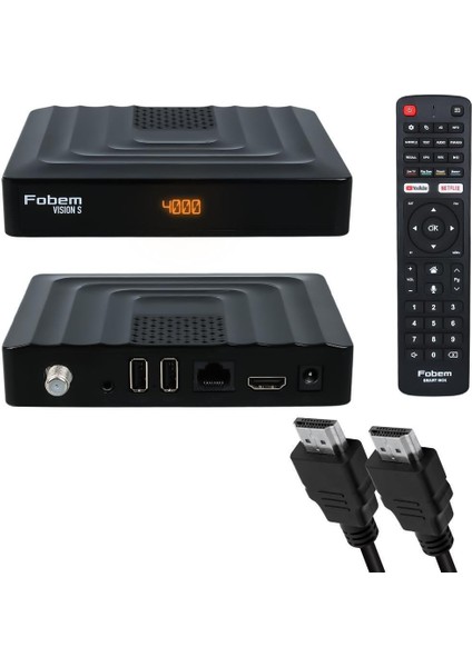 Vision S Hibrit Ses Komutlu Uydu Alıcılı Android 14 Tv Box 4gb Ram 32GB Hafıza 1.5ghz (Tunerli)