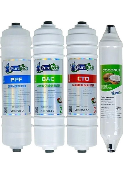 Puretech Inline 4 Aşama Filtre Seti