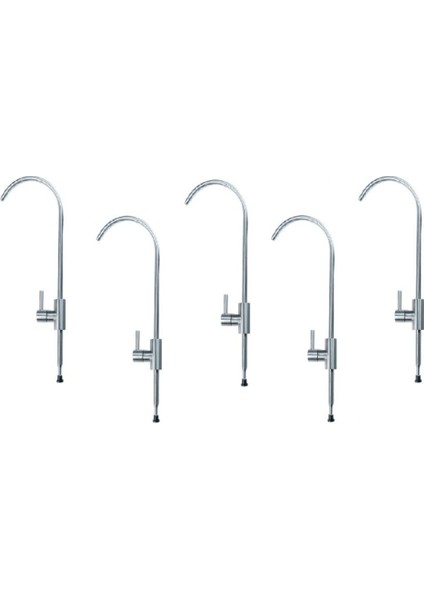 Su Arıtma Cihazı 304 Inox Mat Musluk 5 Adet