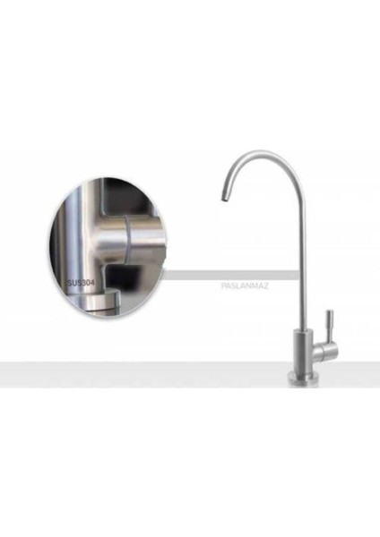 Su Arıtma Cihazı 304 Inox Mat Musluk 5 Adet modelleri