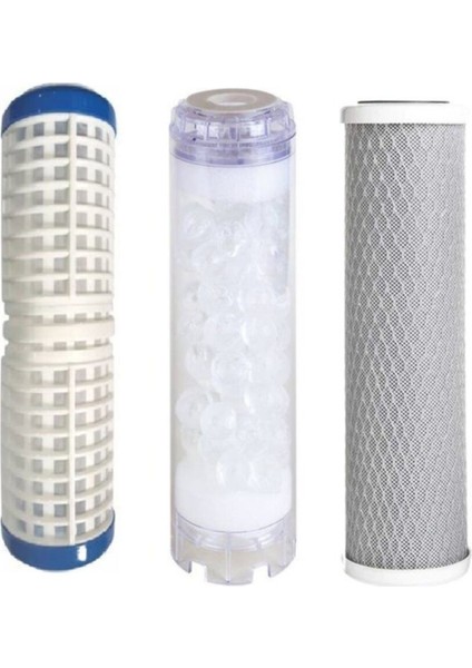 Daire Bina Sayaç Girişi Su Arıtma 3 Aşama Yedek Filtre Seti