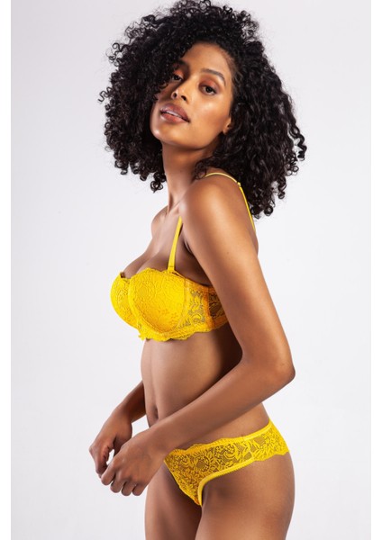 G.colors Push Up Strapless Bra, Sarı Konforlu ve Şık Sütyen