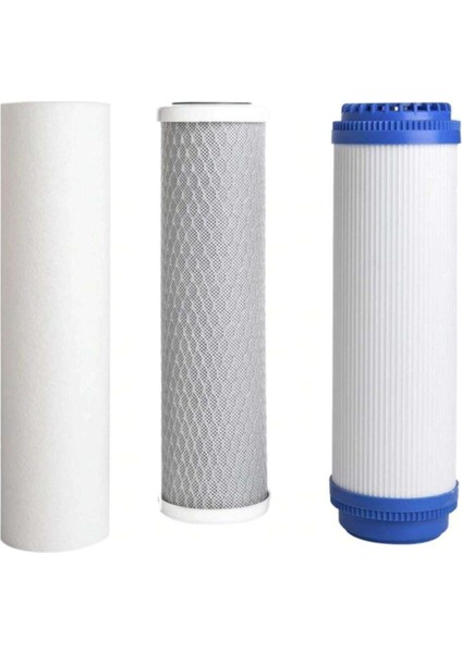 Açık Kasa Su Arıtma Cihazı Için Çift Karbonlu Ön Filtre Takımı