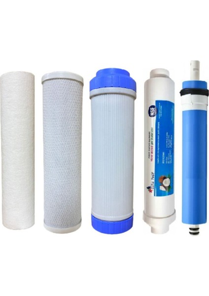 Ters Ozmoz Açık Kasa Su Arıtma Filtresi 5 Aşama Filtre Tam Set