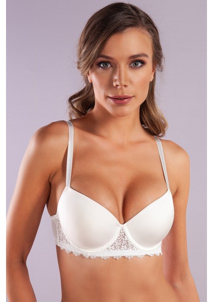 Garland Big Size Plunge Bra, Ekrı Konforlu ve Şık Sütyen