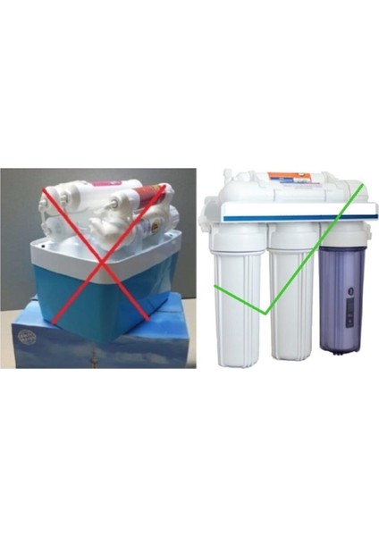 Açık Kasa Cihazlar Için 6 Aşama Yedek Filtreli ve Vontron Membran fiyatları