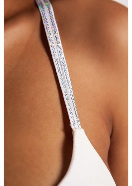 Goldy Heavy Push Up Bra, Ekru Renk Konforlu ve Şık Sütyen