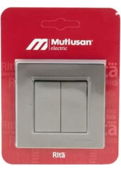 Rita Komütatör Vidalı Antrasit Blisterli 4434