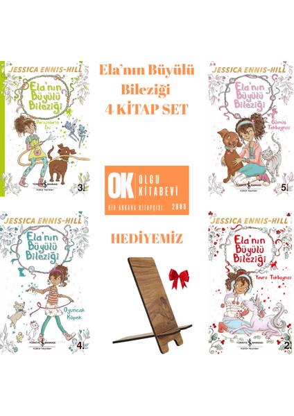 Ela’nın Büyülü Bileziği Serisi / 4 Kitap Set ( Telefon Tutucu Hediyeli )