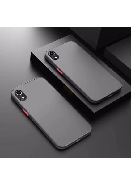 Apple iPhone x / Xs Kılıf Mat Parmak Izi Yapmaz Kamera Korumalı Renkli Tuşlu Buzlu Silikon Kapak Logo Gösterir