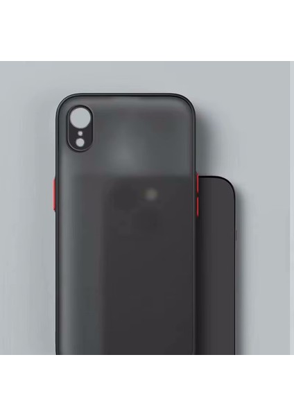 Apple iPhone x / Xs Kılıf Mat Parmak Izi Yapmaz Kamera Korumalı Renkli Tuşlu Buzlu Silikon Kapak Logo Gösterir