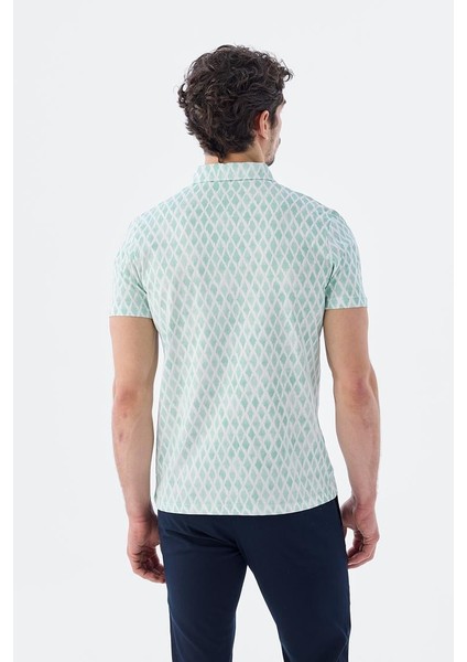 Gri Slim Fit Pgömlek Yaka Erkek T-Shirt modelleri
