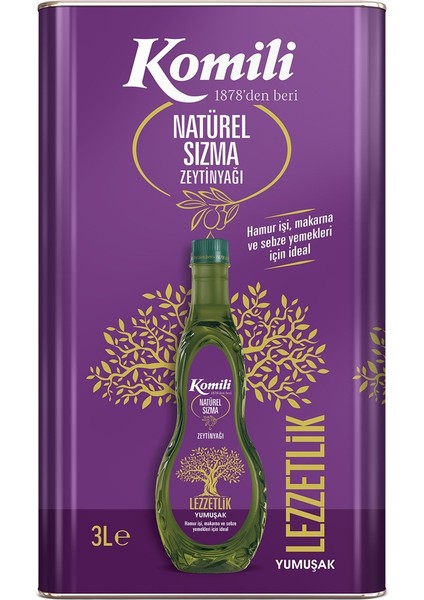 Zeytinyağı 12LT Natural Ege Sızması (Teneke) (4pk*3lt)