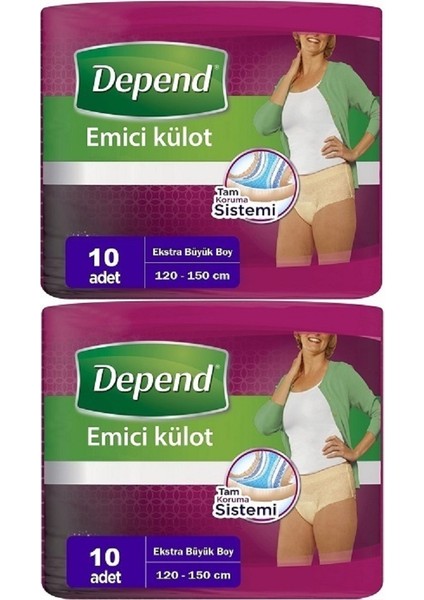 Emici Külot Hasta Bezi Xl - Extra Büyük Kadın 20 Adet (2pk*10)