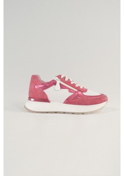 Madeleine Pudra Pembe Deri Kadın Sneakers, Deri, Günlük Ayakkabı, Spor Ayakkabı 24040