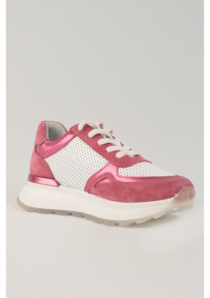Madeleine Pudra Pembe Deri Kadın Sneakers, Deri, Günlük Ayakkabı, Spor Ayakkabı 24040 modelleri