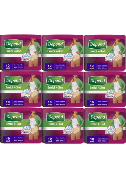 Emici Külot Hasta Bezi Xl - Extra Büyük Kadın 90 Adet (9pk*10)