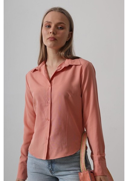 Basic Gömlek - Somon