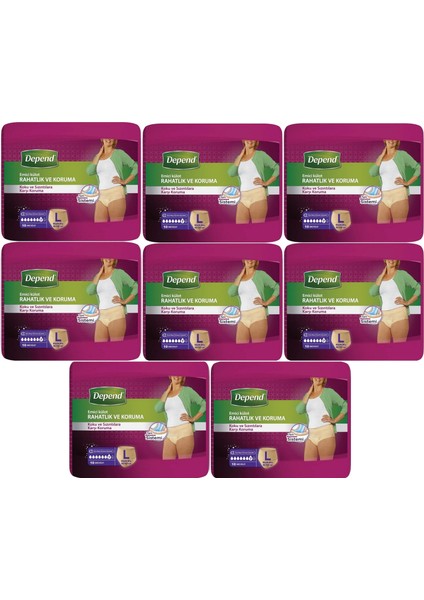 Emici Külot Hasta Bezi Large - Büyük Kadın 80 Adet (8pk*10)