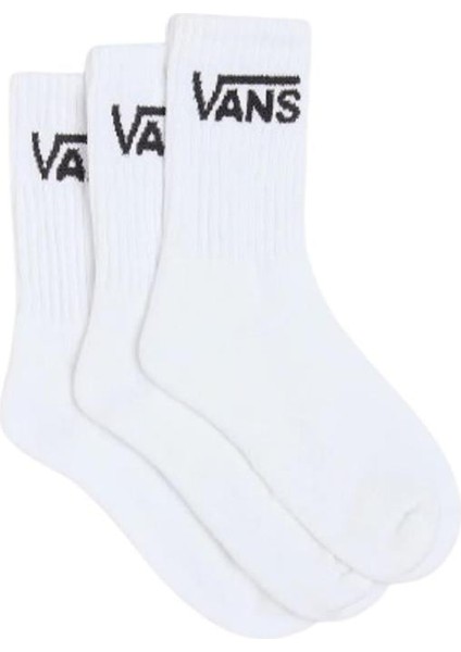 Classic Crew 6.5-10 3Pk VN0A49ZFWHT1 Beyaz Çorap
