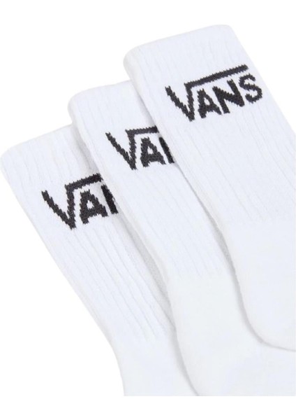 Classic Crew 6.5-10 3Pk VN0A49ZFWHT1 Beyaz Çorap fiyatları