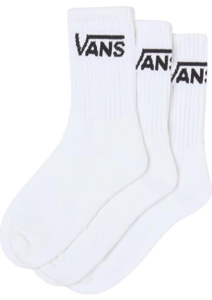 Classic Crew 6.5-10 3Pk VN0A49ZFWHT1 Beyaz Çorap modelleri