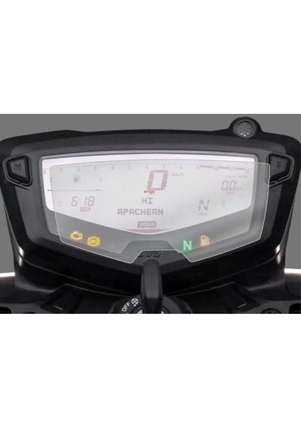 Tvs Apache Rtr 200 Dijital Gösterge Uyumlu Şeffaf Nano Ekran Koruyucu